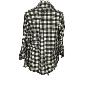 J. Crew Black and White Checkered Men's Shirt